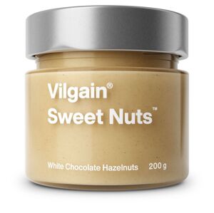 Vilgain Sweet Nuts lieskové orechy s bielou čokoládou 200 g - Skrátená trvanlivosť