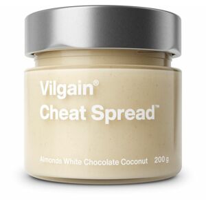 Vilgain Cheat Spread mandle s bielou čokoládou a kokosom 200 g