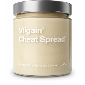 Vilgain Cheat Spread mandle s bielou čokoládou a kokosom 350 g