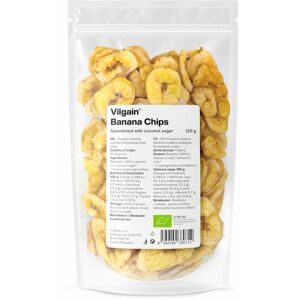 Vilgain Banánové chipsy sladené kokosovým cukrom 120 g