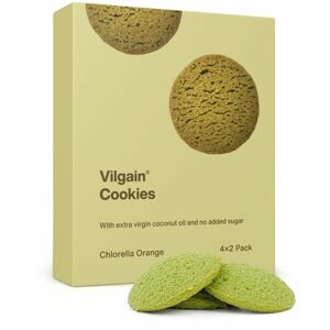 Vilgain Cookies BIO chlorella a pomeranč 135 g (4 x 2 sušienky)