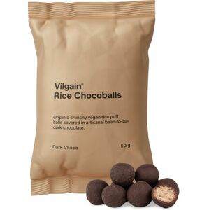 Vilgain Rice Chocoballs BIO horká čokoláda 50 g